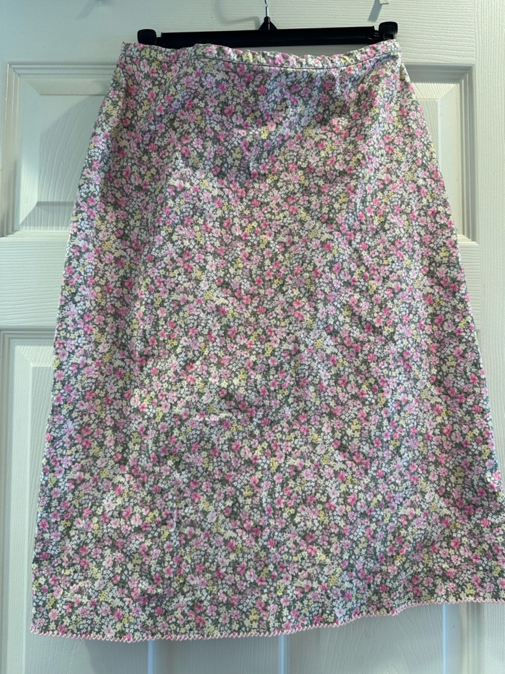 GAP Floral Mini Skirt Pink Cottagecore Lined Stretch Size 4 Zip Back new